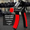 red handgrip tool with adjustable strength range
