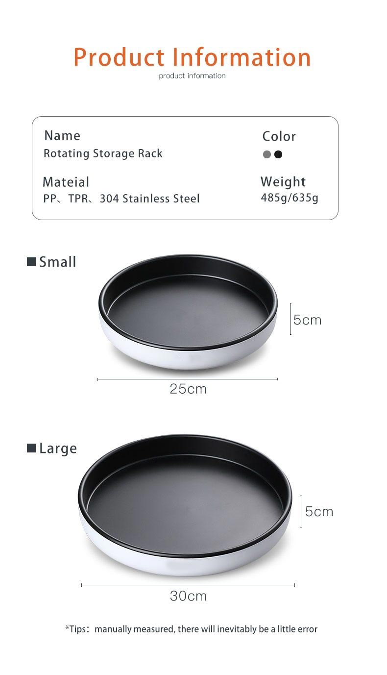 product information turntable kitchen organizer