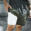 running shorts double layer