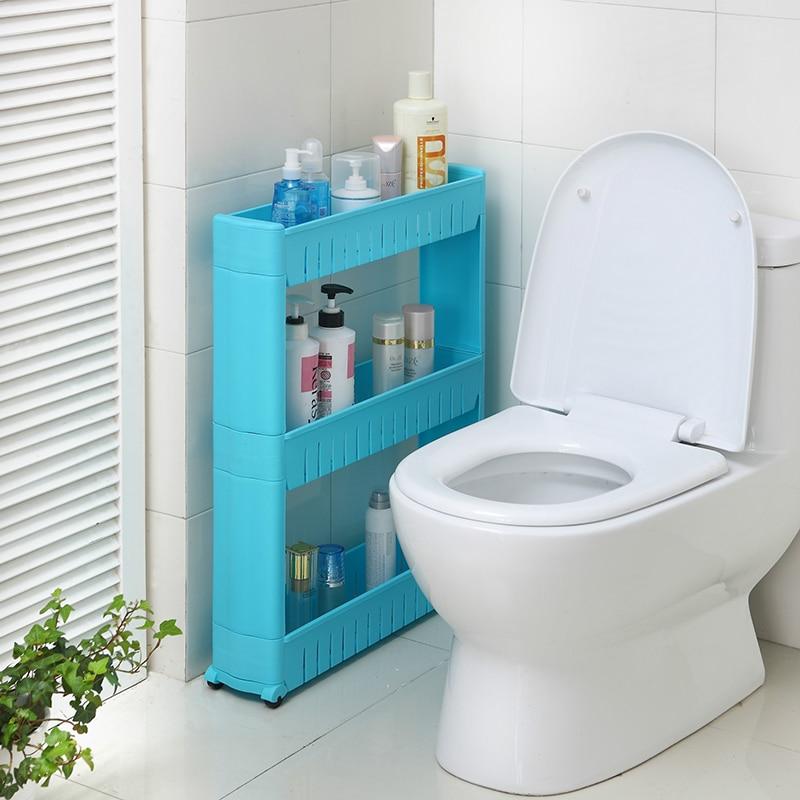 storage shelf interspace plastic rack on bathroom
