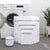mesh laundry bag sizes with a washing machine and plant background