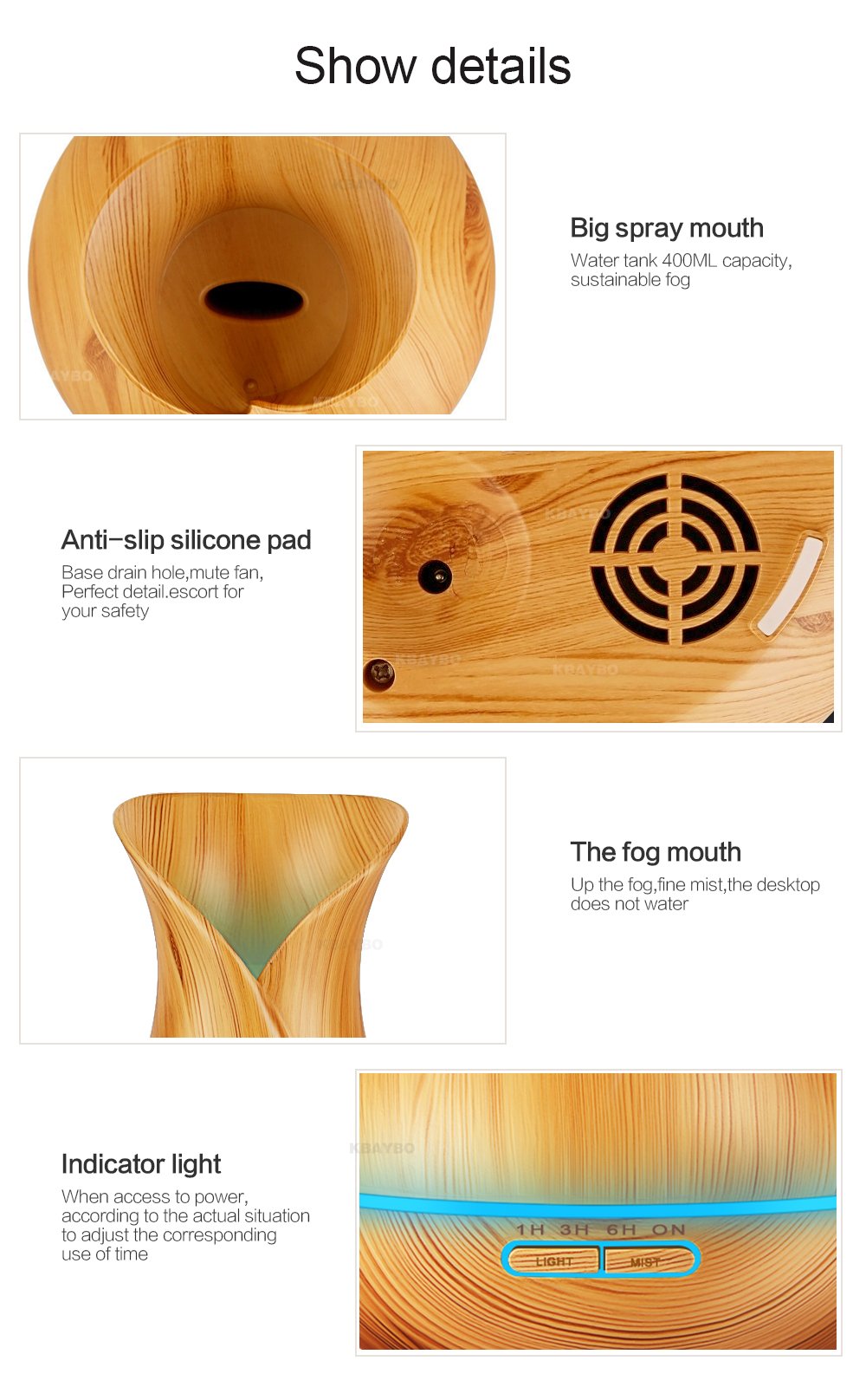 ultrasonic humidifier specifications