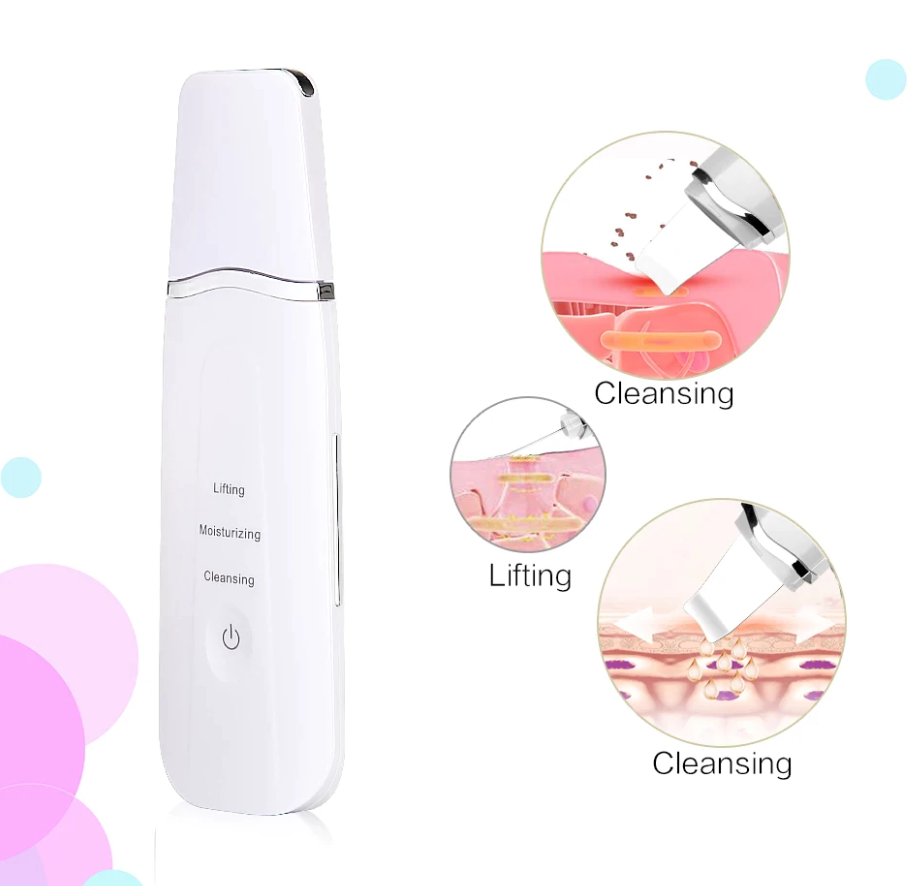 ultrasonic skin scrubber deep face cleaning
