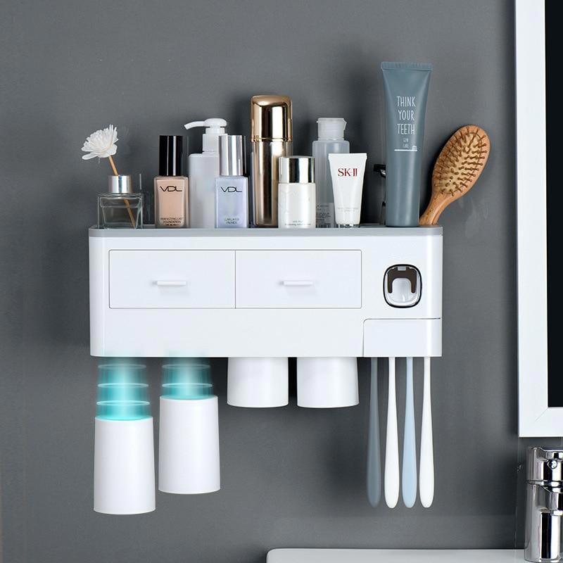 wall mounted bathroom storage rack
